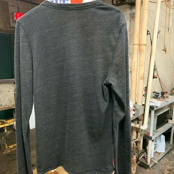 Express Henley button down shirt s grey vgc - Picture 4 of 6